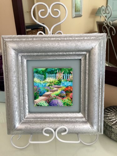 Manufactured  picture frames with prints, painted to match decor