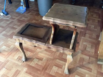 Restoring of Telephone table (Before)