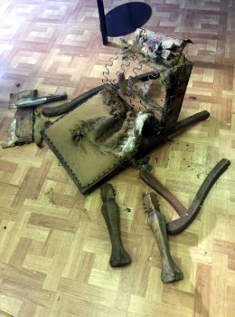 Restoring of old armchair (Before)