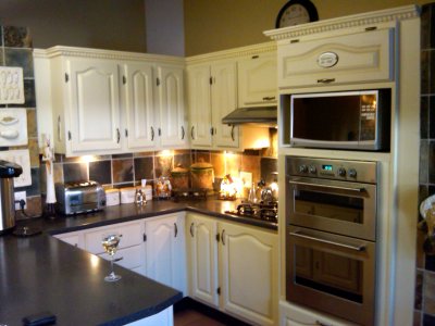 Re-painted, added new hinges & handles & cornicing to finish off