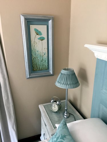 Manufactured  picture frames with prints, painted to match decor