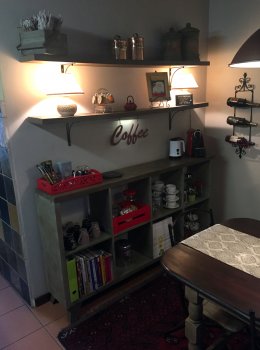 Completed Coffee Bar with trimmings